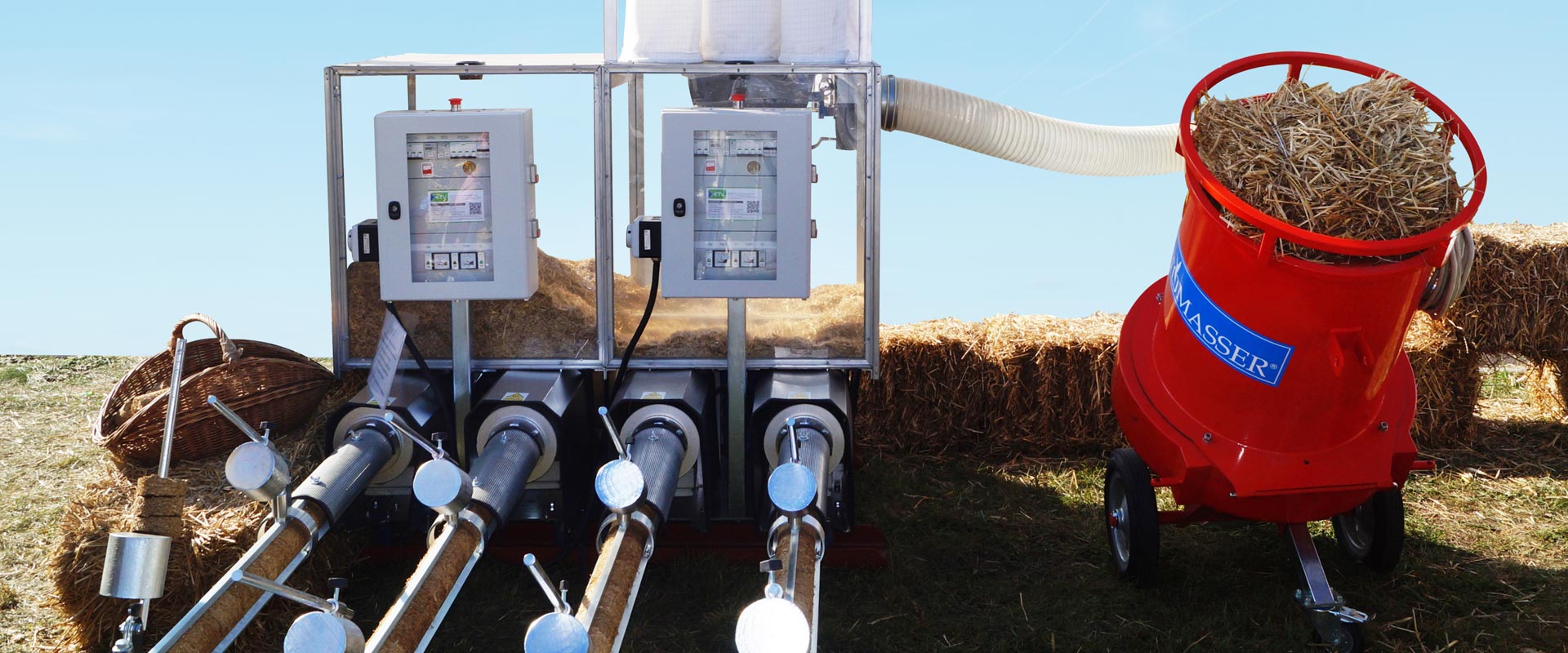BIOMASSER® szalma brikettáló gépek